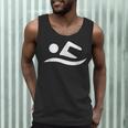Swimming Silhouette Logo Men Tank Top