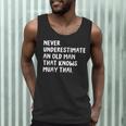 Never Underestimate An Old Man That Knows Muay Thai Men Tank Top