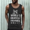 Vintage World'S Okayest Drummer Drum Kit Men Tank Top Vintage World'S Okayest Drummer Drum Kit Men Tank Top