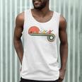 Canoe Retro Vintage Sunset Rainbow Raglan Baseball Tee Men Tank Top