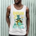 Cute Drummer Cat Drum Kitten Men Tank Top Cute Drummer Cat Drum Kitten Men Tank Top