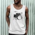 Drum Kit Drummer Band Musical Instrument Rock Music Raglan Baseball Tee Men Tank Top Drum Kit Drummer Band Musical Instrument Rock Music Raglan Baseball Tee Men Tank Top