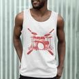 Drum Kit Percussion For Drummer Percussionist Musician Men Tank Top