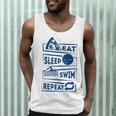 Eat Sleep Swimming Repeat Swimming Men Tank Top Eat Sleep Swimming Repeat Swimming Men Tank Top