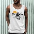 Kayaking Bear Retro Sunset Paddling Canoe Outdoor Adventure Men Tank Top