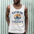 Kayaking Therapy Kayaker Canoe Paddle Lake River Men Tank Top Kayaking Therapy Kayaker Canoe Paddle Lake River Men Tank Top