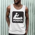 Outdoors Water Sports Canoe Canoeist Raglan Baseball Tee Men Tank Top