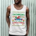 Swimming Christmas Party Swim Swimmer Christmas Ugly Style Men Tank Top Swimming Christmas Party Swim Swimmer Christmas Ugly Style Men Tank Top