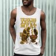 Thinking About Meat BBQ Dad Humor Raglan Baseball Tee Men Tank Top