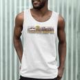Trendy Canoe Silhouette Colourful Landscape Raglan Baseball Tee Men Tank Top Trendy Canoe Silhouette Colourful Landscape Raglan Baseball Tee Men Tank Top
