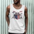 USA Patriotic Drum Kit American Flag Drum Set Men Tank Top USA Patriotic Drum Kit American Flag Drum Set Men Tank Top