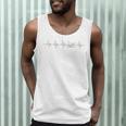 Vintage Drum Kit Heartbeat Graphic For Drummers Men Tank Top Vintage Drum Kit Heartbeat Graphic For Drummers Men Tank Top