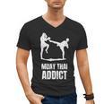 Addicted To Muay Thai Graphic Shirt Men's V-Neck T-Shirt, trending gift