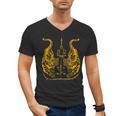 Awesome Orange Double Tiger Muay Thai Sak Yant Men's V-Neck T-Shirt, trending gift Awesome Orange Double Tiger Muay Thai Sak Yant Men's V-Neck T-Shirt, trending gift