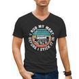 BBQ Dad Offset Smoker Pit Accessory I Rub My Meat Text Men's V-Neck T-Shirt, trending gift BBQ Dad Offset Smoker Pit Accessory I Rub My Meat Text Men's V-Neck T-Shirt, trending gift