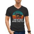 BBQ Dad I Rub My Meat Before I Stick It In Offset Smoker Pit Men's V-Neck T-Shirt, trending gift