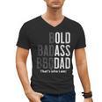 Bold Badass BBQ Dad Gag Fathers Day Husband Birthday Men's V-Neck T-Shirt, trending gift