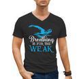 Breathing Is For The Weak Swimming Swimmer Men's V-Neck T-Shirt, trending gift Breathing Is For The Weak Swimming Swimmer Men's V-Neck T-Shirt, trending gift