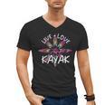 Canoe Boat Paddling Sport Kayaker Live Love Kayak Kayaking Men's V-Neck T-Shirt, trending gift
