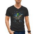 Drum Kit Percussionist Drummer Van Gogh Alien Playing Drums Men's V-Neck T-Shirt, trending gift Drum Kit Percussionist Drummer Van Gogh Alien Playing Drums Men's V-Neck T-Shirt, trending gift