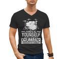 Drummer Drum Kit Saying Drummer Men's V-Neck T-Shirt, trending gift Drummer Drum Kit Saying Drummer Men's V-Neck T-Shirt, trending gift