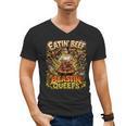 Eatin Beef Blastin Queefs BBQ Dad Grill Cookout Meme Men's V-Neck T-Shirt, trending gift