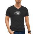 ECG Heartbeat Music Lovers Drumsticks Drum Kit Men's V-Neck T-Shirt, trending gift ECG Heartbeat Music Lovers Drumsticks Drum Kit Men's V-Neck T-Shirt, trending gift