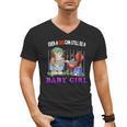 Even A Dad Can Still Be A Baby Girl BBQ Dad Cat Grilling Men's V-Neck T-Shirt, trending gift