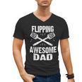Flipping Awesome BBQ Dad Shirt Grilling Father's Day Men's V-Neck T-Shirt, trending gift