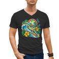 Green Sea Turtle Surfs Past a Canoe Paddle Sleeveless Men's V-Neck T-Shirt, trending gift Green Sea Turtle Surfs Past a Canoe Paddle Sleeveless Men's V-Neck T-Shirt, trending gift