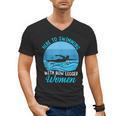 Here's To Swimming With Bow Legged Women Swimming Men's V-Neck T-Shirt, trending gift Here's To Swimming With Bow Legged Women Swimming Men's V-Neck T-Shirt, trending gift