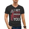 I Hit This So I Won't Hit You Kickboxer Fan Muay Thai Boxing Men's V-Neck T-Shirt, trending gift
