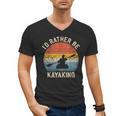 I'D Rather Be Kayaking Canoe Boating Vintage Kayak Men's V-Neck T-Shirt, trending gift