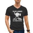 I'm Just A Drinker With A Smoking Problem BBQ Dads Grilling Men's V-Neck T-Shirt, trending gift