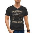 I'm Just A Drinker With A Smoking Problem Grilling BBQ Dads Men's V-Neck T-Shirt, trending gift