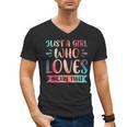 Just a Girl Who Loves Muay Thai Men's V-Neck T-Shirt, trending gift