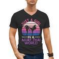 Just A Girl In A Muay Thai World Muay Thai Boxing Men's V-Neck T-Shirt, trending gift Just A Girl In A Muay Thai World Muay Thai Boxing Men's V-Neck T-Shirt, trending gift
