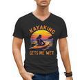Kayaking Gets Me Wet Kayak Paddling Canoe Adult Joke Sleeveless Men's V-Neck T-Shirt, trending gift