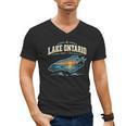 Lakes Lake Ontario Fishing Canoe Lighthouse Outdoor Men's V-Neck T-Shirt, trending gift Lakes Lake Ontario Fishing Canoe Lighthouse Outdoor Men's V-Neck T-Shirt, trending gift