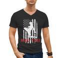 Muay Thai American Flag Fighter Patriotic Men's V-Neck T-Shirt, trending gift