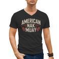 Muay Thai American Nak Fighter Identity Boxing Proud Sport Men's V-Neck T-Shirt, trending gift Muay Thai American Nak Fighter Identity Boxing Proud Sport Men's V-Neck T-Shirt, trending gift