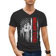 Muay Thai Boxing US American Flag Men's V-Neck T-Shirt, trending gift