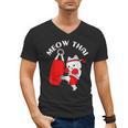 Muay Thai Cat Meow Thai Men's V-Neck T-Shirt, trending gift