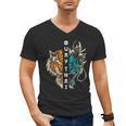 Muay Thai Dragon Tiger Men's V-Neck T-Shirt, trending gift
