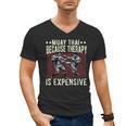 Muay Thai Fighter For Men Dad Boys Thai Kickboxing Fighting Men's V-Neck T-Shirt, trending gift