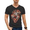 Muay Thai Fighter Teep Push Kick Minimal Line Art Clean Men's V-Neck T-Shirt, trending gift Muay Thai Fighter Teep Push Kick Minimal Line Art Clean Men's V-Neck T-Shirt, trending gift