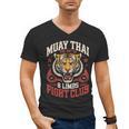 Muay Thai Fighter Tiger 8 Limbs Thai Boxing Men's V-Neck T-Shirt, trending gift
