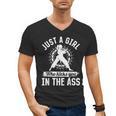Muay Thai Girls Just a Girl Who Kicks You In The Ass Men's V-Neck T-Shirt, trending gift Muay Thai Girls Just a Girl Who Kicks You In The Ass Men's V-Neck T-Shirt, trending gift