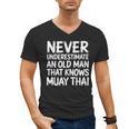 Muay Thai For Grandpa Men Mixed Martial Arts Men's V-Neck T-Shirt, trending gift Muay Thai For Grandpa Men Mixed Martial Arts Men's V-Neck T-Shirt, trending gift