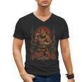Muay Thai Roots Vintage Thai Boxing Fighter Thailand Dog Men's V-Neck T-Shirt, trending gift